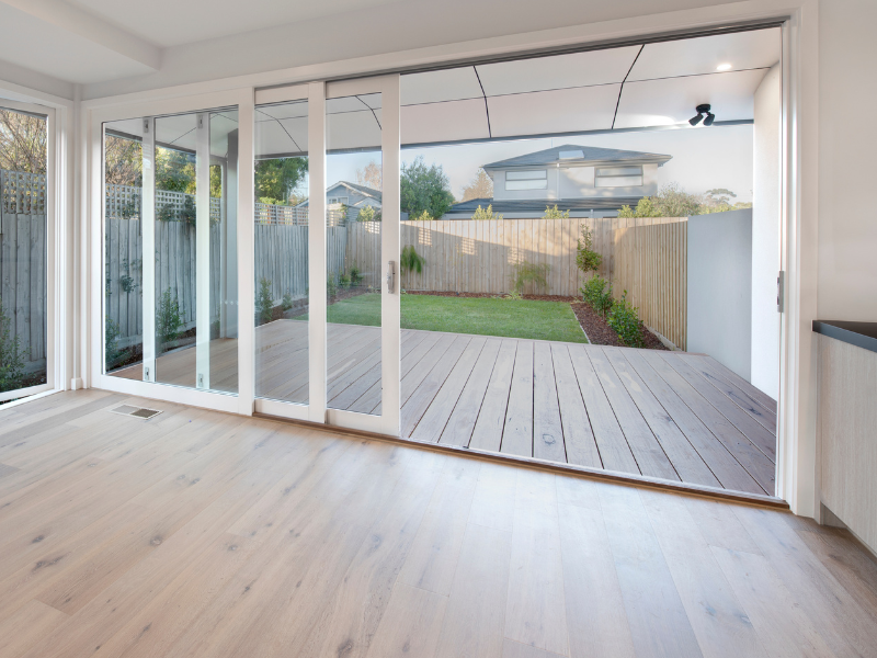 Timber Stacking Sliding Doors